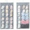 Hanging Storage - 30 Pockets Hanging Closet wardrobe Storage Bra Underwear Socks Ties Organiser with Large and Deep Pockets,Double-Sided Space-Saving Clothes Organiser (Gray - 30 Pockets)