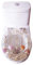 JLCP Fleur Séchée Transparente Abattants WC, Épaissir La Résine Siège De Toilette pour Toilette Style Fermé,Lunette De Toilette Universel en Forme De U/V/O,Fermeture Lente,Libération Rapide