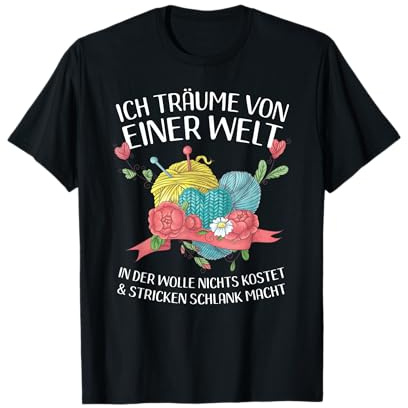 Stricken Wollverrückt Hobby Spruch Lustiges Strickerin T-Shirt