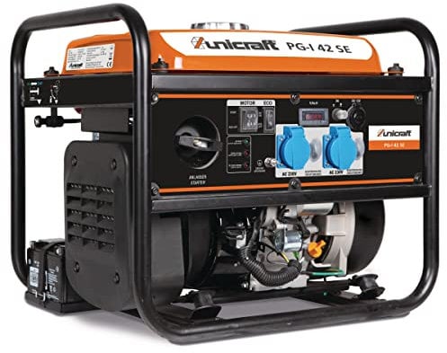 Unicraft Inverter Stromerzeuger PG-I 42 SE (Benzin-Motor, 2x 230V Schuko, Leistungsfaktor 0,9 Cos ɸ, Laufzeit bei 100% Last 5 h) 6706420