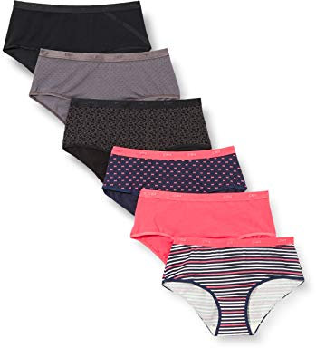 Dim Boxer Femme Les Pockets Coton Stretch Colorés x6