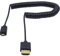 Duttek Micro HDMI to HDMI Cable, HDMI to Micro HDMI Coiled Cable, Extreme Slim/Thin and Flexible Micro HDMI Male to HDMI Male Coiled Cable for 1080P, 4K, Ultra HD, 3D, Ethernet (2.5M/8.2FT)