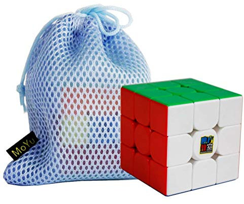 OJIN MoYu MoFang JiaoShi Meilong M Würfel 3x3 Würfel Würfel Klassenzimmer Meilong 3 M 3x3x3 Reibungslos Puzzle Brain Teaser Würfel Puzzle mit einem Würfelbeutel (3X3 Mehrfarbig)
