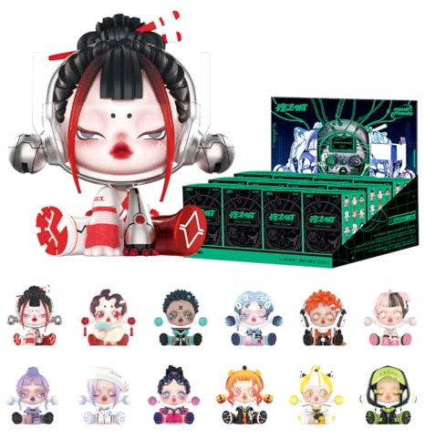 POP MART SKULLPANDA City of Night Series SET(12Boxes) 2.5 inches Articulated Character Premium Design gifts for women Fan-Favorite Desktop Decoration blind box Collectible Toy Art Toy Action Figure