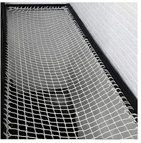 YJDYA Sicherheitsnetz für Kinder Nylonseilnetz Indoor Outdoor Schutznetz Weißes Absturzsicherungsnetz für Treppen Kletternetz Color : 5cm mesh, Size : 2x2m(7x7ft)