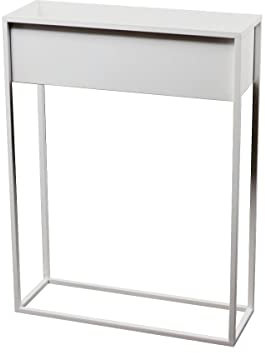 Forvega Stella Fioriera Fioriera Vaso Alto Senza RipianoFioriera Fioriera Vaso Asimmetrico Portapiante Decorazione Giardino Patio H80x60x21 Interno Bianco