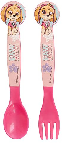 SET DE 2 CUBIERTOS PP PAW PATROL GIRL SKETCH ESSENCE