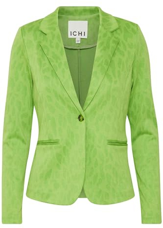 ICHI IHKATE Leopard Jacquard Damen Blazer Jackenblazer Regular fit