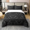 100% Baumwolle Erwachsene Schwarz Damast Bettwäsche Set Antike Viktorianische Barock Bettbezug 220x240 Gotische Vintage Floral Tröster Bezug Böhmische Exotische Atmungsaktive Bettdecke Abdeckung
