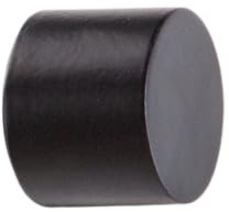 Mardom Endstück Gardinenstange 25mm - 2X Endknöpfe fur Gardinenstange, Gardinenstangen Endstücke - Farbe Schwarz