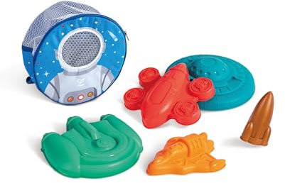 Hape Forschungsraumschiff-Spielzeug-Set, Sandspielzeug, ab 18 Monaten