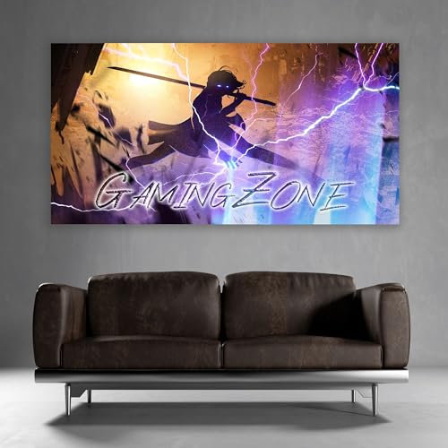 timalo® Gamer Poster gaming zone Wanddeko gamer Bild für die Wand Wandbild Jugendzimmer coole Poster gaming zimmer Bilder für Teenager | Gamingzone Superheld | gamer-fba-9-B100xH61cm