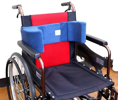QMZDXH Cuscino Antidecubito, Cuscino di Supporto Laterale per Le Sedie A Rotelle, Cuscino Lombare per Sedia a rotelle, Imbottitura Comfort Regolabile per pazienti disabili, Anziani e paralitici A
