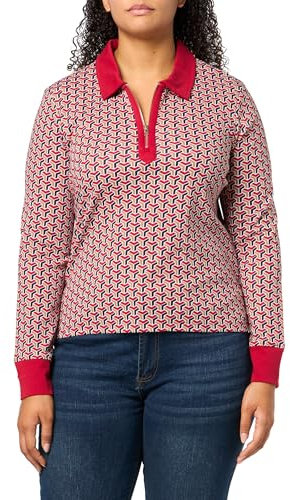 Tommy Hilfiger Women's Long Sleeve Solid Interlock Sportswear Top, Tobacco Multi, L