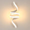 SENQIU 24W LED Wandleuchte Innen Modern, Wandlampe LED Kreative Design, 3000K Warmweiß Wandbeleuchtung Innen für Schlafzimmer Wohnzimmer Treppenhaus Flur Küche, Weiß