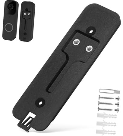 WATIIFUFU Blink Doorbell Backplate Replacement Mount – Compatible Blink Doorbell Camera Black 1-Pack Easy Installation Sturdy Accessory for Home Security