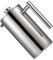 Hoement Teesieb Edelstahl-Teekessel Mode-Kaffeekanne Kaffeemaschinen für zu Hause Tee Infusionskanne Doppelwandige Kaffeekanne Kaffeefilter- filtern Silver