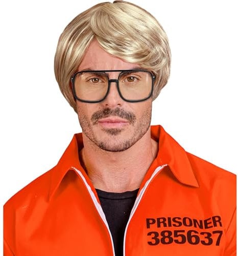 W WIDMANN MILANO Party Fashion - Perücke für Herren, blond, Kunsthaar, Kurzhaarperücke für Halloween