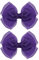 Barrettes à cheveux en maille violet foncé de 10,2 cm avec ruban en organza pour filles, automne, anniversaire, mariage, fête, robe, accessoire de décoration, cadeau de rentrée scolaire