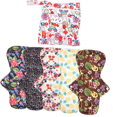 Healeved Serviettes Hygiéniques Lavables Et Absorbantes Pour Femmes Style Aléatoire