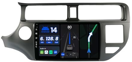 BXLIYER - 6G+128G, Octa Core - Android 14 IPS Autoradio für Kia K3 Rio (2011-2015) - Kabellos CarPlay/Android Auto/DSP - Kamera & MIC - 9 Zoll 2 Din - DAB Lenkradsteuerung 360-CAM Dual-Band WiFi