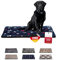 HS-Hundebett® Hundedecke L (75x115 cm) – rutschfest & gemütlich Dank 3 cm Füllung – Perfekt fürs Sofa, Auto & Hundebox – Anker Blau, Made in DE