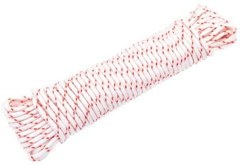 AJJHUUKI Cavo Avviamento Bianco e Rosso Ø5 mm 10 m Nylon