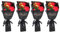 4 PCS Bouquet de fleurs de savon rose exquise, jour de la Saint-Valentin romantique, savon de pétale rose artificiel pour décoration de bureau