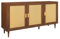 Riess Ambiente Retro Sideboard Vienna - 120cm - braun - Holzwerkstoff Wiener Geflecht Rattan - Kommode Schrank