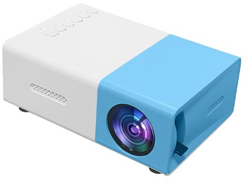 Mini Projecteur, Projecteur Vidéo Portable 1080P Full HD - Mini Projecteur Home Cinéma Compact, Compatible Smartphone/Android/P S4/PS5/PC/TV Via HDMI/USB, 200'' Écran