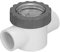 Clapet anti-retour transparent en PVC pour piscine, accessoire de remplacement pour pompe de piscine, matériau ABS PVC durable, contrôle du débit d'eau d'irrigation (V40-1A)