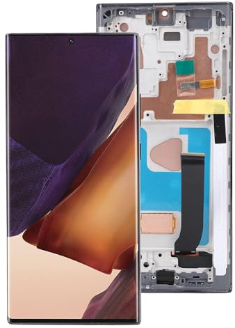BONKZEBU Reemplazo de la Pantalla para Note 20 Ultra 6.9 Pulgadas TFT LCD Muestra de Digitalizador de Pantalla Táctil Conjunto con Kit de Herramientas de Reparación Compatible con SM (Negro)