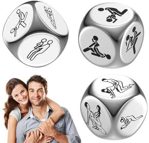 Paar Spielwürfel für Paare Sex Spiel, 3 Stück Geschenke für Männer Entscheidungswürfel Jahrestag Geschenk Hochzeitstag Geschenke