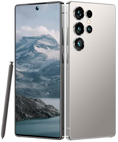Maustron L25 Ultra Smartphone 7,3 Zoll FHD+ Super-V Display, 7000mAh Akku, 8GB RAM + 256GB ROM, 108MP Hauptkamera & 64MP Selfie-Kamera, 10-Kern Prozessor, Android 14 5G Dual SIM-Gray