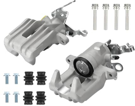 2x Bremssattel Bremszange Hinten Links Rechts Kompatibel mit Audi A3 8P für Seat Altea Leon für Skoda Octavia II für VW Golf 5 6 1K0615423A 1K0615424A