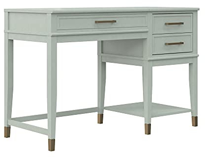 Westerleigh Schreibtisch mit Klappplatte aus MDF in Grün (BxTxH) 115x49x77 cm