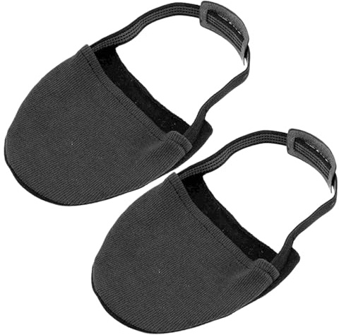 GALPADA 1 Pair Bowling Shoe Covers Sliding Mat Black Cotton Smooth Short Flannelette Helps Slippery Easy to Take off Sports Accessories