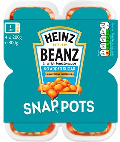 Heinz Baked Beans Snap Pots 4 x 200 g