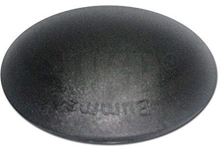 HKB ® 2 Stück BUMMS Türstopper, Türpuffer, Ø 60 mm Höhe: 15 mm, schwarz, aus Kunststoff, mit Klebefläche, Originalprodukt von Hersteller Hansi Siebert, Artikel-Nr. 50359