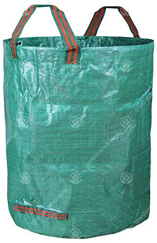 GardenersDream 1 x Round Garden Waste Bag - Large Professional Heavy Duty Reinforced Refuse Storage Sack (1 x 500L)