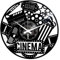 Instant Karma Clocks Wanduhr aus Vinyl Schallplattenuhr mit Movie Theatre Cinema Motiv Filmliebhaber, PVC