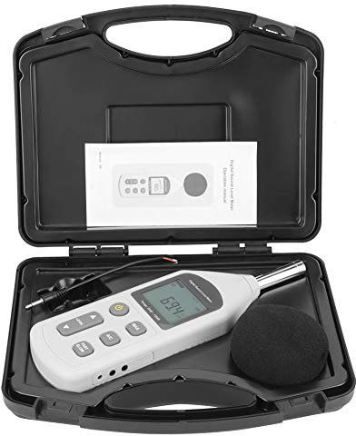 Fonometro digitale, fonometro digitale portatile LCD GM1357 per il monitoraggio dei livelli di rumore, misura il livello sonoro 30 dBA a 130 dBA