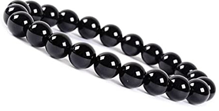 Emilys Gems Kraft - Power - Chakra Armbänder | Dehnbar | 8mm Naturstein - Für Ihr Wohlbefinden - Achat