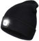 Rechargeable LED Lighted Beanie, Perfect Dad Gifts in Christmas, Stocking Fillers Cap with Light Hands Free Head Torch Unisex Winter Warm Knit Beanie Cool Stuff Black