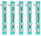 Schiebepotentiometer, Duales lineares Schiebepotentiometer, Gerade Schiebepotentiometer Mixer Fader, 5 Stück Schiebepotentiometer B10K Doppelkanal gerader Schiebemischer Fader für mehrere Zwecke
