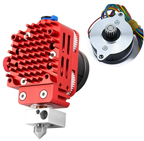 POLISI3D Upgrade Light Universal DDB Dual Gear Extruder Bowden oder Direct Drive Plated Copper Druckkopf kompatibel mit Ender 3 V2 / Pro / 5 Pro, CR10/ Cr-10S S4 S5 3D Drucker TPU, 0.4mm