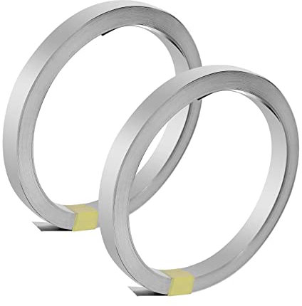 2x Nickel Strip 10m Nickel Plated Steel Strip 0.15x8mm Battery Nickel Strip Tape 18650 Soldering Tab for Soldering Li-Po Battery NiMh NiCd Battery and Spot Welding