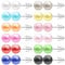 AoedeJ Bunte Perlenohrstecker Kleine Perlenohrringe Set Edelstahl Perlenohrstecker Für Frauen Mädchen (6mm)