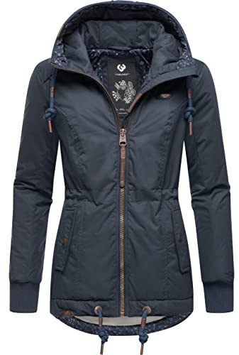 Ragwear Damen Winterjacke Outdoorjacke wasserdicht mit Kapuze YM-Danka Navy22 Gr. M