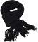 DNLKWGO Grobstrick Schal Winter Dicke Schals Handfransen Schleife Strickschal für Damen Herren, Schwarz, Einheitsgröße